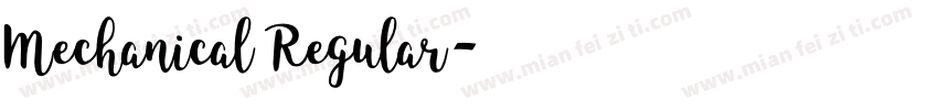 Mechanical Regular字体转换